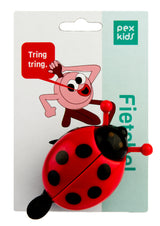 Bicycle Bell Pexkids Ladybugs met open vleugels - rood zwart