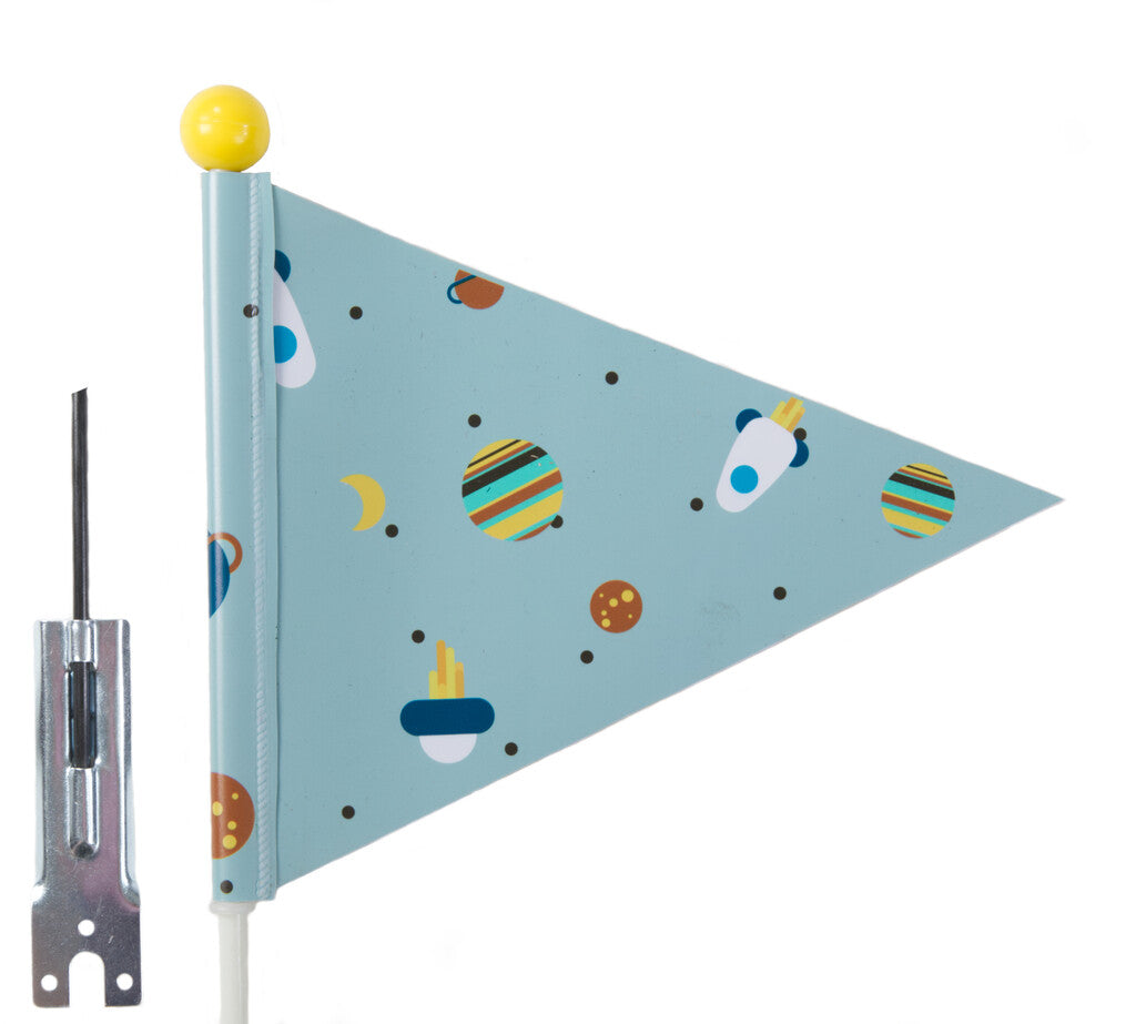 Pexkids Security Flag Pexkids Rocket Blue s raketovým tiskem