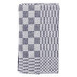Theedoeken geblokt 60x65 blauw pak a 6 st.