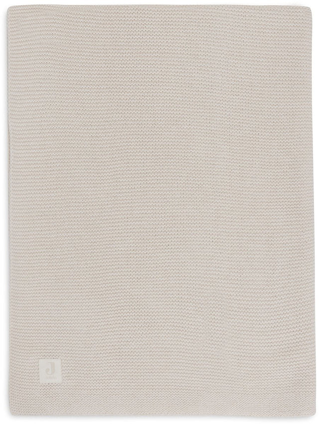 Jollein baby deken wieg - 75x100cm - basic knit - oatmeal