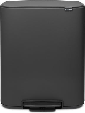 Brabantia bo prullenbak - 2 x 30 liter - afvalscheiding - mineral infinite grey