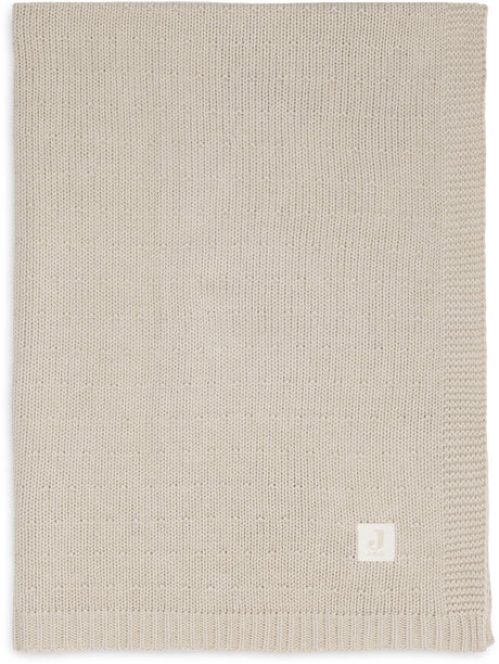 Jollein baby deken ledikant - 100x150cm - sprinkle knit - sand
