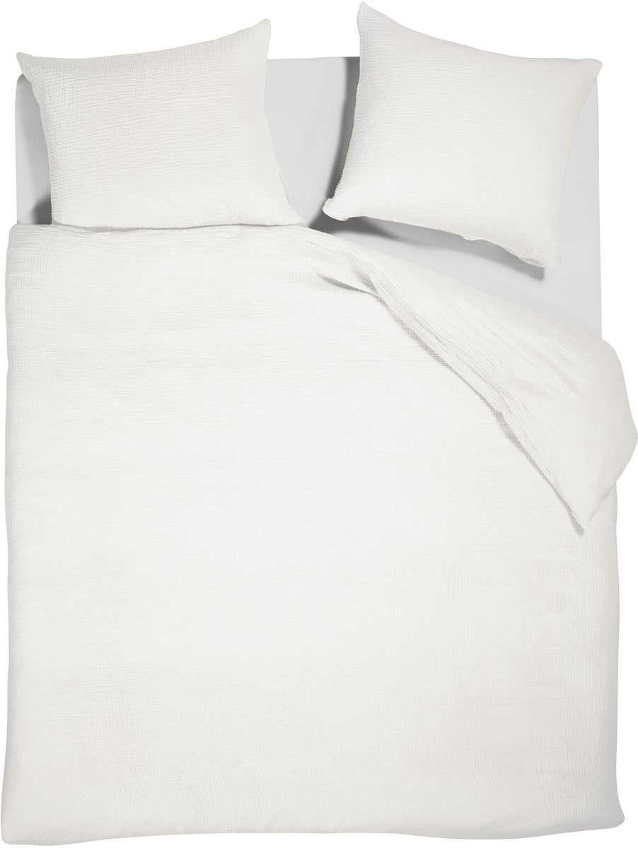 Vtwonen gentle embrace dekbedovertrek - lits-jumeaux - 240 x 200 220 cm - wit