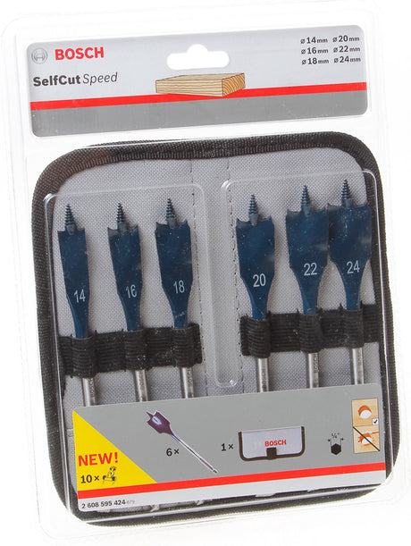 Bosch expert self cut speed boorset - 6-delige houtborenset