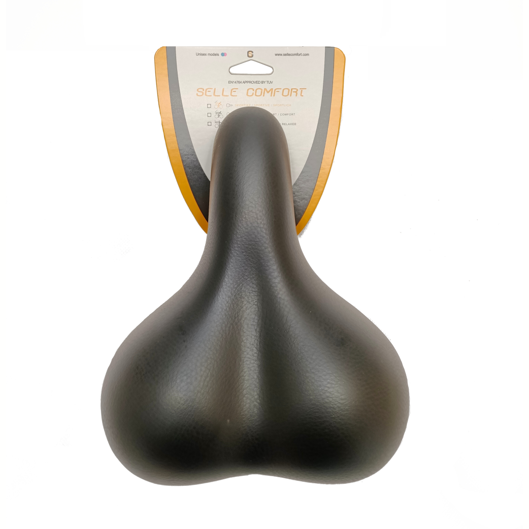 Selle Comfort Comfort Saddle City Black, brez zanke.