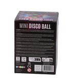 Party time! led mini disco bal zwart