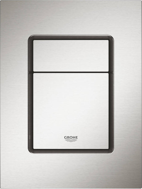 Grohe skate s cosmopolitan bedieningspaneel toilet - dual flush - supersteel (rvs)