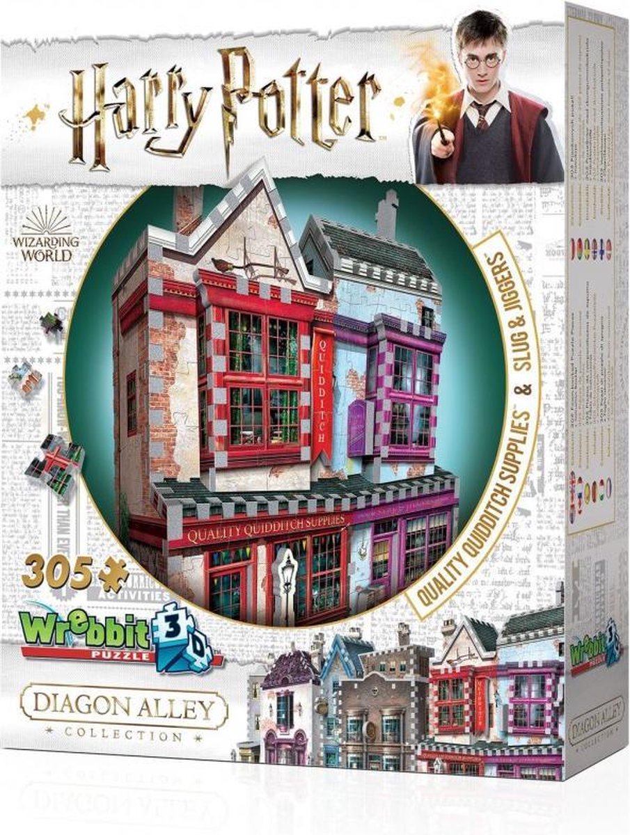 Wrebbit quality quiddtich supplies - slug and jiggers - 3d puzzel - harry potter - 305 stukjes