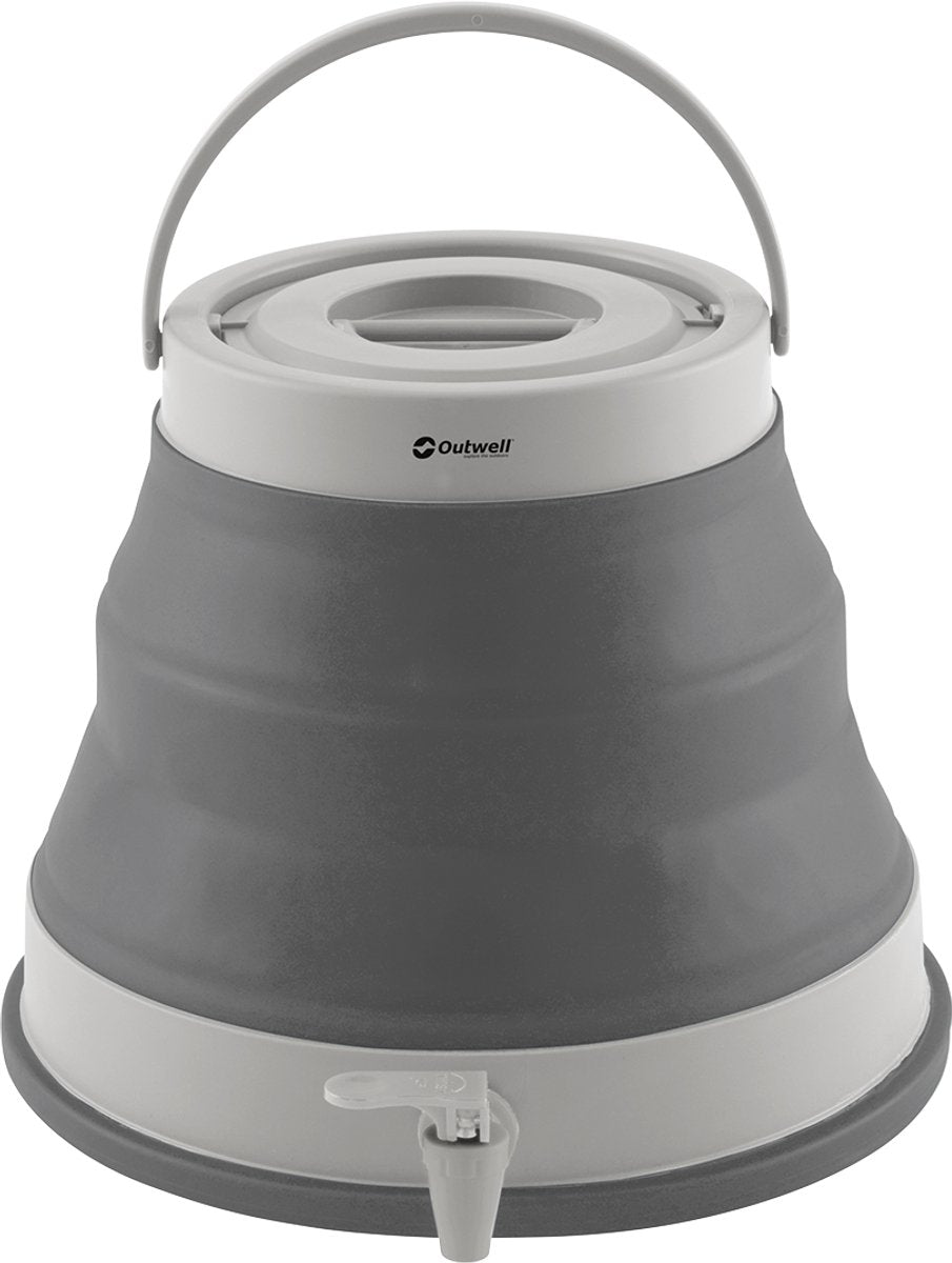 Outwell collaps water carrier watertank 12 l opvouwbaar siliconen grijs