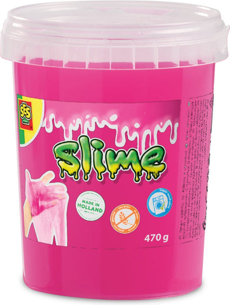 Ses creative - slime neon roze - slijm speelgoed - spelen met slijm – glutenvrij – veilig voor kinderen – 470g