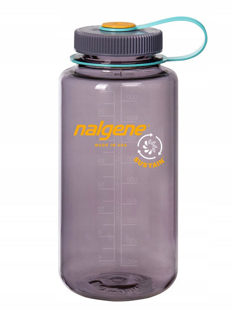 Nalgene - wide mouth bottle - drinkfles - waterfles - lekvrij - 1000ml - bpa free - sustain - aubergine