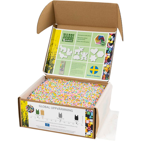 Creativ company http: www.cchobby.nl biobeads-van-nabbi-afm-5x5-cm-medium-pastelkleuren-55000-stuk-1-doos