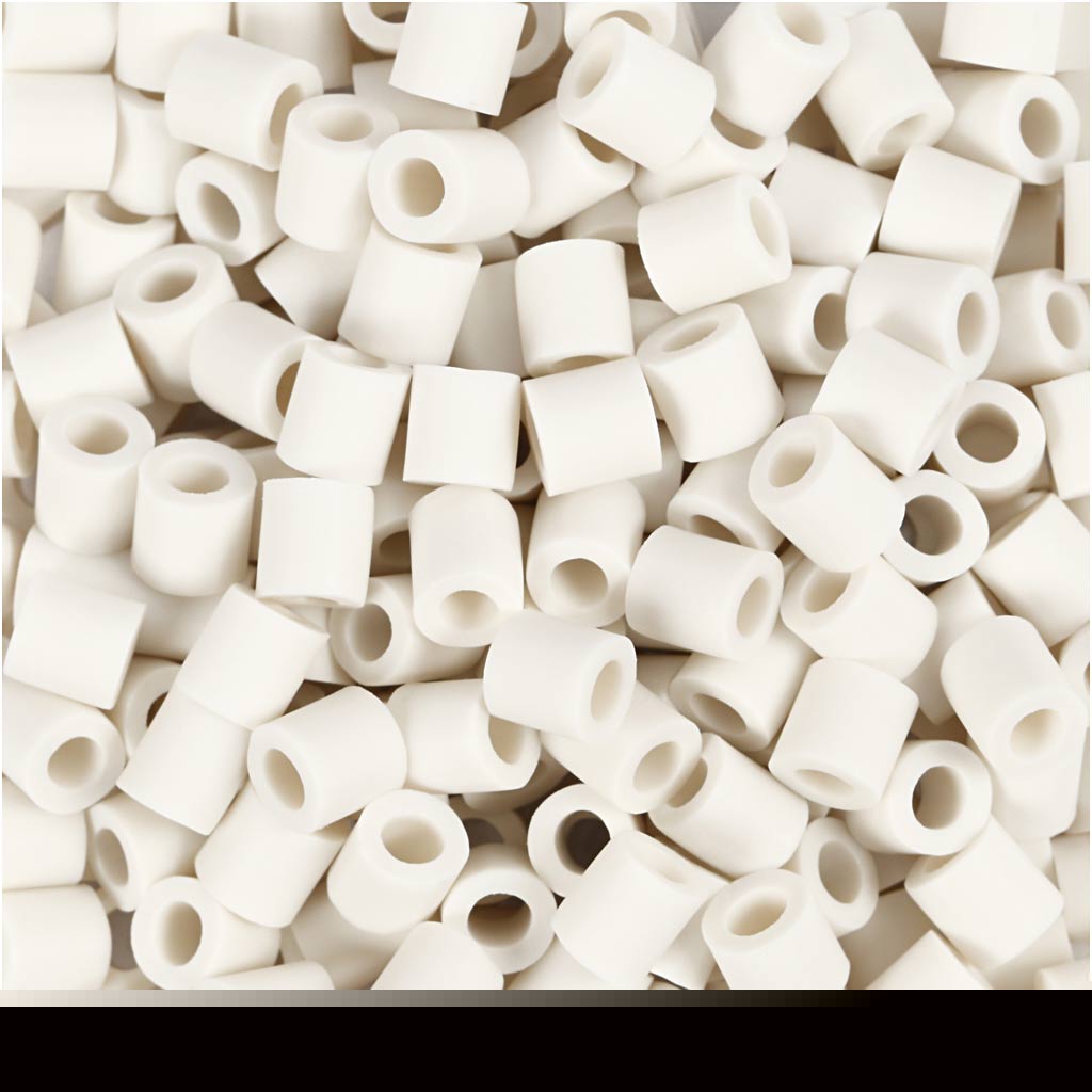 Creativ company http: www.cchobby.nl biobeads-van-nabbi-afm-5x5-mm-gatgrootte-2-5-mm-medium-wit-1000-stuk-1-doos