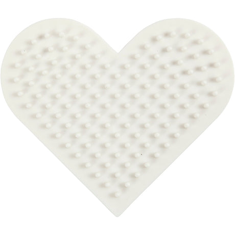 Creativ company nabbi biobeads grondplaat klein hart 7x8,5cm