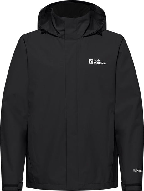 Jack wolfskin trailtime 2l jkt m heren outdoorjas - black s