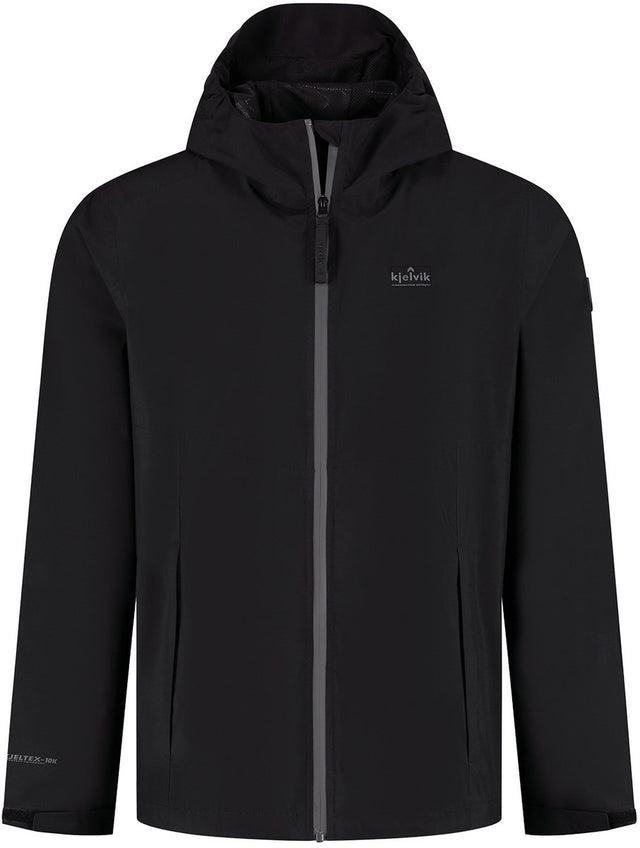 Kjelvik outdoorjas kiron zwart