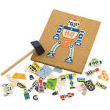 Vigatoys http: www.cchobby.nl viga-hamermozaiek-set-robot-afm-23x18-cm-1-stuk