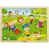 Vigatoys http: www.cchobby.nl viga-seizoenen-viga-houten-puzzel-de-seizoenen-lente-afm-30x22-5-cm-24-delen-1-stuk