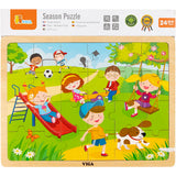 Vigatoys http: www.cchobby.nl viga-seizoenen-viga-houten-puzzel-de-seizoenen-lente-afm-30x22-5-cm-24-delen-1-stuk