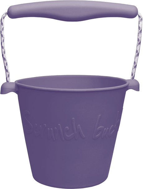 Scrunch speelgoedemmer - paars - opvouwbaar - recycleerbaar