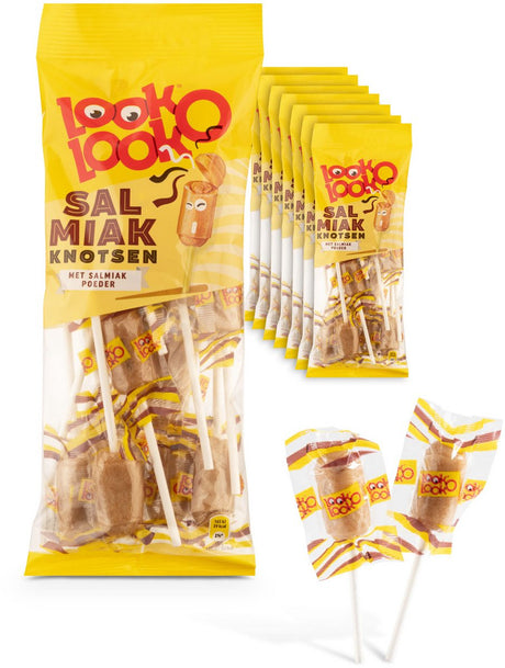 Look-o-look look o look salmiakknotsen - snoep - 7x136gr
