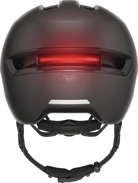 Abus fietshelm hud-y ace velvet black s - 51-55 cm - zwart - geschikt voor gebruik op elektrische fietsen - stadsfietsen - 400 g