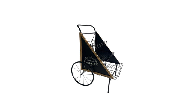 Rack wheels met.76x68x106h black
