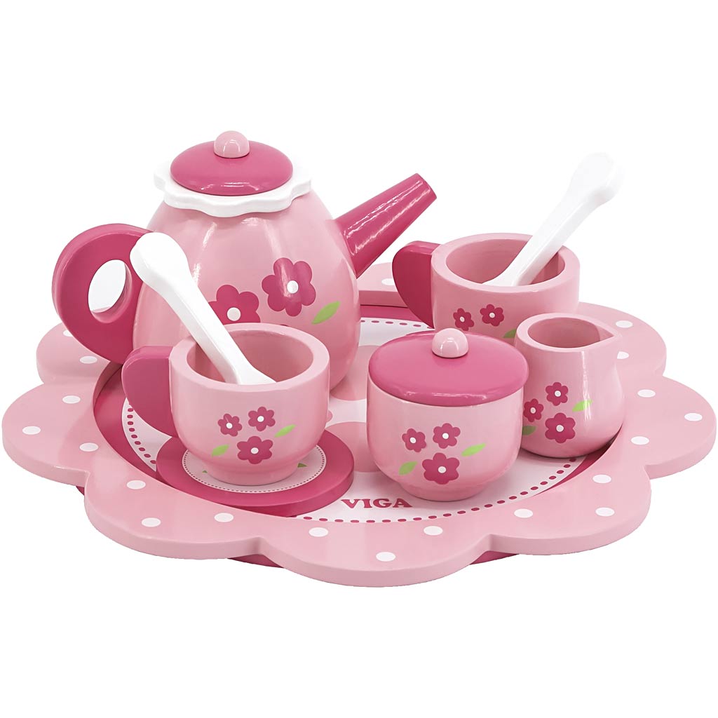 Creativ company http: www.cchobby.nl viga-theeservies-h-9-5-cm-d-24-cm-9-onderdelen-1-doos