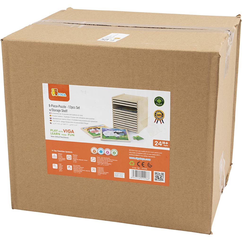 Http: www.cchobby.nl viga-puzzelrek-met-12-puzzels-afm-23x27-5x23-5-cm-12x9-delen-12-onderdelen-1-set