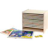 Http: www.cchobby.nl viga-puzzelrek-met-12-puzzels-h-275-l-315-mm-b-235-mm-afm-31x27x23-cm-12x24-delen-12-onderdelen-1-set