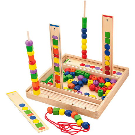 Vigatoys http: www.cchobby.nl viga-kralenspel-h-4-cm-l-33-cm-b-33-cm-94-onderdelen-1-doos