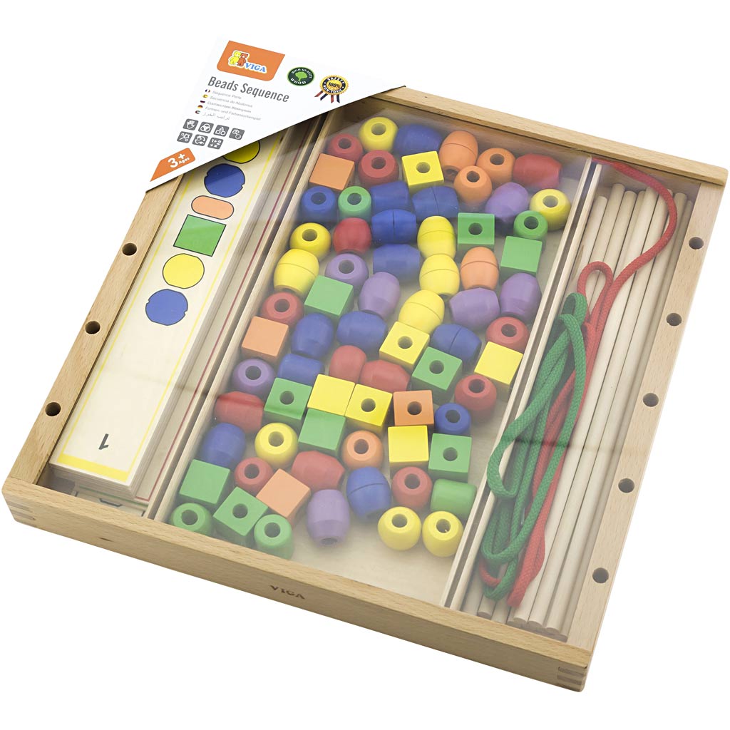 Vigatoys http: www.cchobby.nl viga-kralenspel-h-4-cm-l-33-cm-b-33-cm-94-onderdelen-1-doos