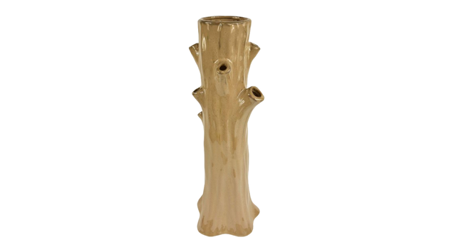 Vase 18x17x49cm tree porcelain brown