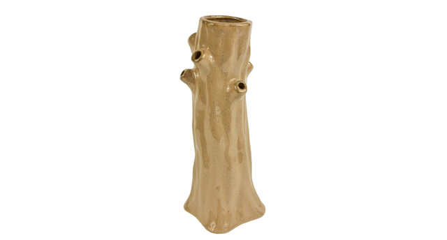Vase 15x14x37cm tree porcelain brown