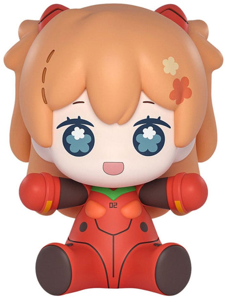 Good smile company neon genesis evangelion: rebuild of evangelion huggy good smile chibi figure asuka shikinami langley: plugsuit ver. 7 cm mini-figuur