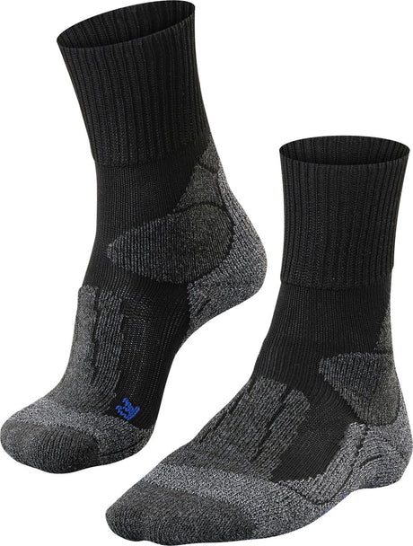 Falke tk1 cool anti-blaar dik lyocell functioneel materiaal wandelsokken heren zwart - maat 42-43 42 43