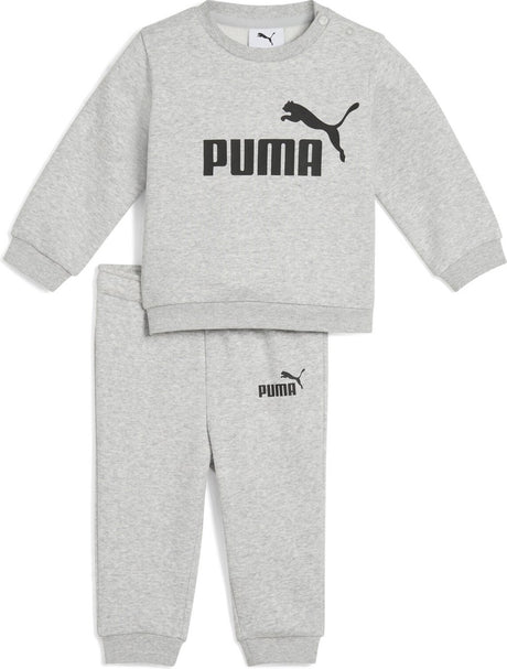 Puma minicats ess crew set fl inf unisex trainingspak - light gray heather 98