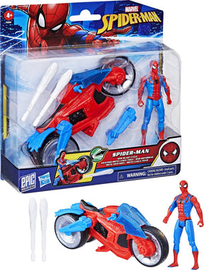 Hasbro marvel spider-man web blast - motor en actiefiguur 10cm
