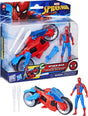 Hasbro marvel spider-man web blast - motor en actiefiguur 10cm