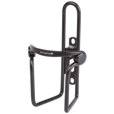 M-wave bidonhouder aluminium met pvc klemmen - zwart