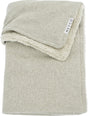 Meyco baby knit basic teddy wiegdeken - sand melange - 75x100cm - 2.0 tog