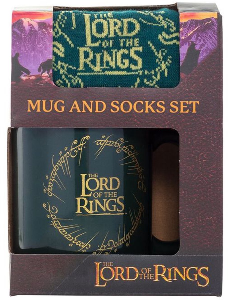 The lord of the rings mok sokken unisex kop - meerkleurig - standard