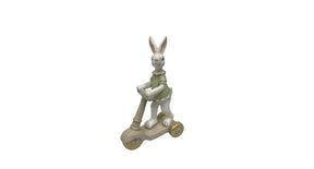 Rabbit riding poly 27h green
