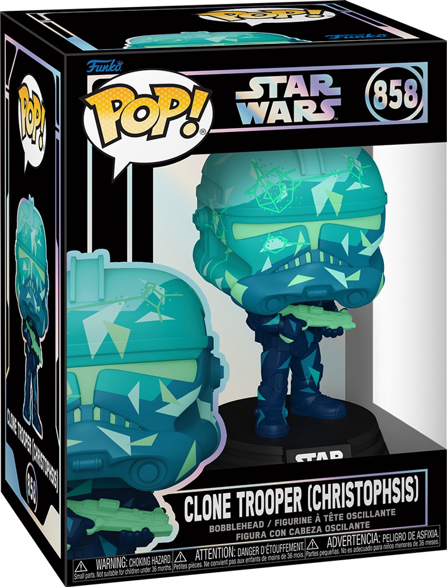 Funko star wars clone trooper (christophsis) vinylfiguur 858 unisex pop! - neutraal - standard