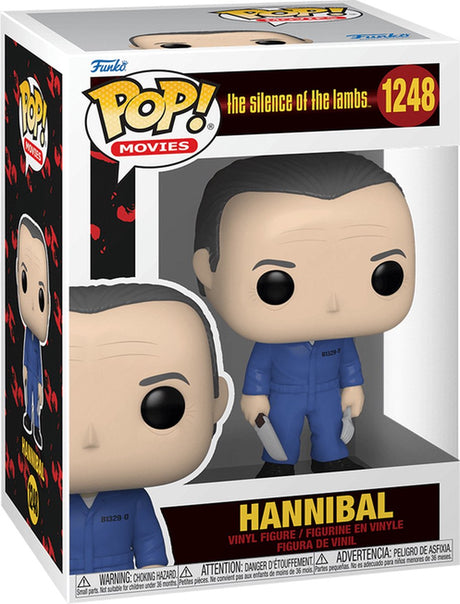 Funko the silence of the lambs verzamelfiguur pop! movies hannibal with knife and fork 9 cm multicolours