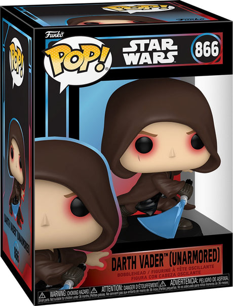 Funko star wars darth vader (unarmored) vinylfiguur 866 unisex pop! - neutraal - standard