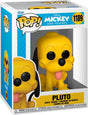 Funko mickey mouse - sensational 6 pop! pluto 9 cm verzamelfiguur - multicolours