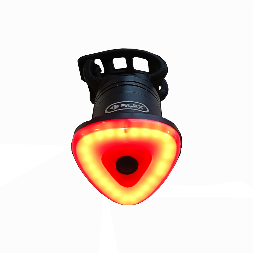 Falkx Star Dust Led rear light with REM function. USB rechargeable. With 2 mounting brackets.