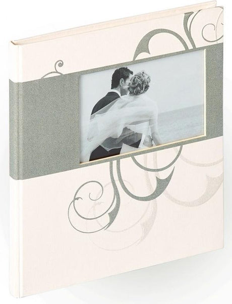 Walther gb-134 romance - gastenboek - formaat 23x25 cm - wit
