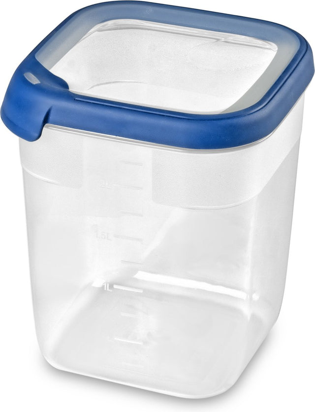 Curver grand chef eco vershoudbakje - 2,6l - vierkant - transparant donkerblauw